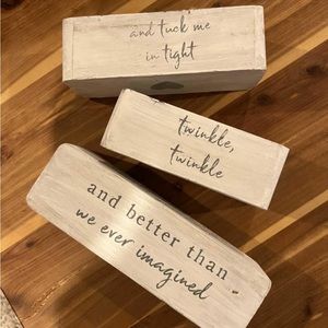 Mud Pie Nursery Blocks Decor